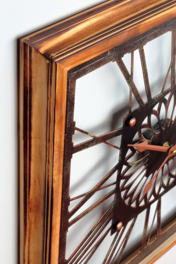 Nástěnné hodiny dřevěné 50x50cm