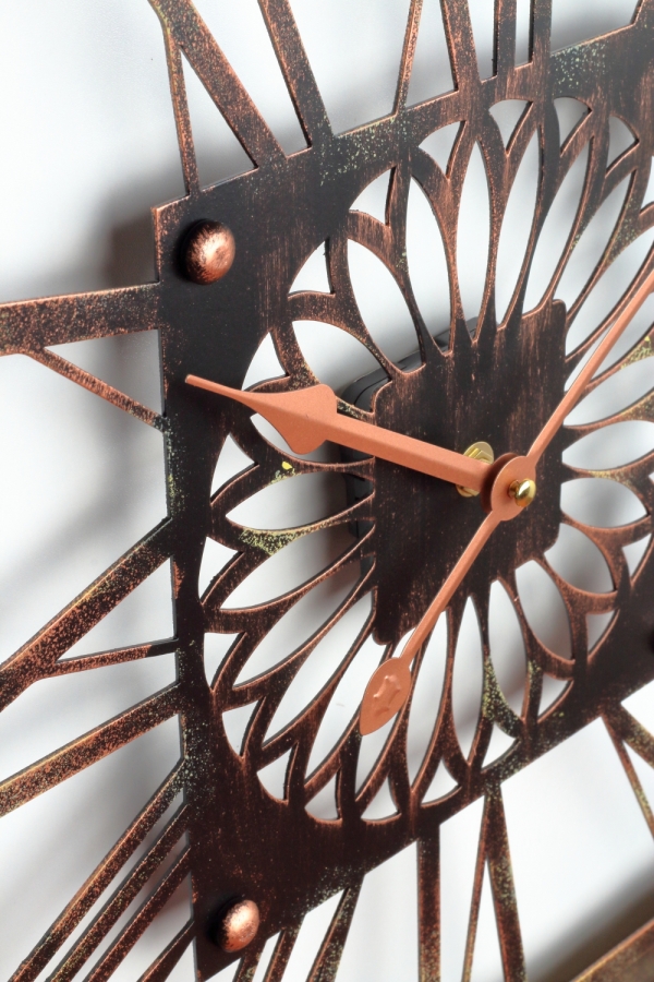 Nástěnné hodiny dřevěné 50x50cm