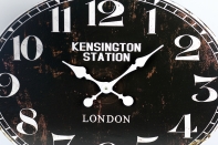 Nástěnné hodiny Kensington černé oválné 49x39cm