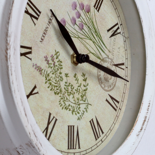 Nástěnné hodiny kovové 25x8x38cm