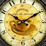 Nástěnné hodiny kovové - poškození - nepatrný oděrek skla