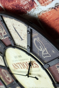 Nástěnné hodiny kovové s obručí Antiques 58cm