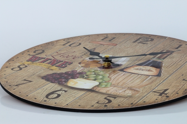 Nástěnné hodiny Love wine 33cm