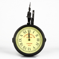 Nástěnné hodiny oboustranné Kensington station London 1879 35x38x9cm