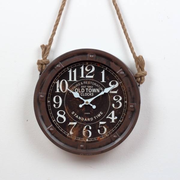 Nástěnné hodiny OLD TOWN CLOCKS 27,5x6cm