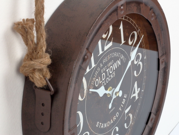 Nástěnné hodiny OLD TOWN CLOCKS 27,5x6cm