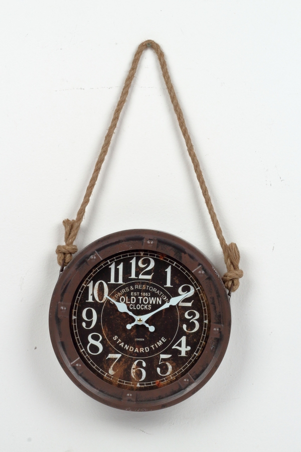 Nástěnné hodiny OLD TOWN CLOCKS 27,5x6cm