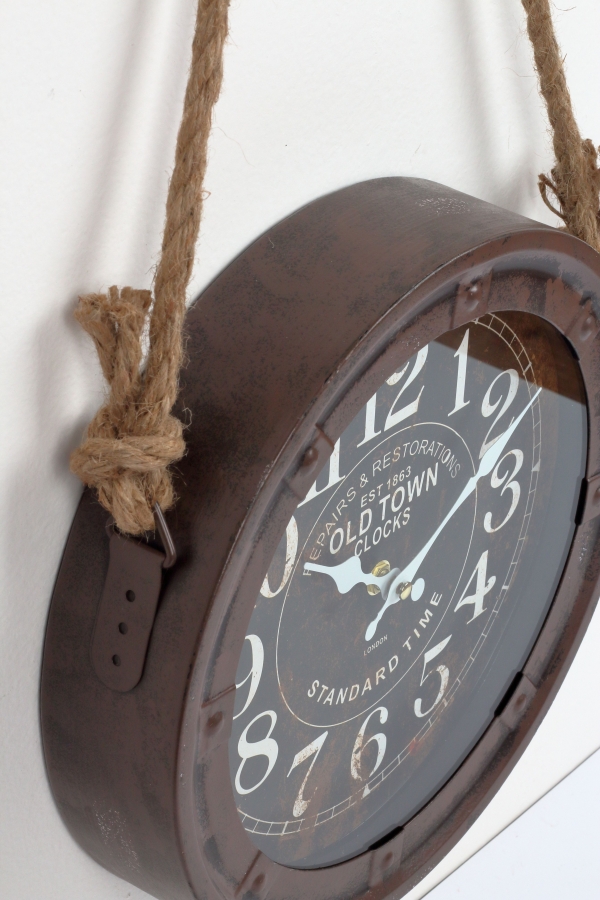 Nástěnné hodiny OLD TOWN CLOCKS 27,5x6cm