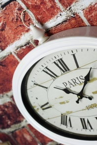 Nástěnné hodiny ovál Paříž 50cm