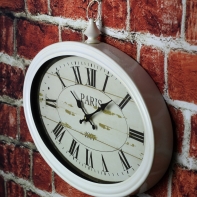 Nástěnné hodiny ovál Paříž 50cm