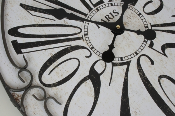 Nástěnné hodiny oválné Paris 60x45cm