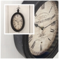 Nástěnné hodiny oválné Vintage Port 