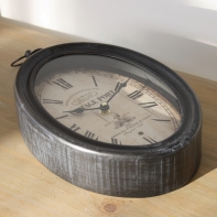 Nástěnné hodiny oválné Vintage Port 