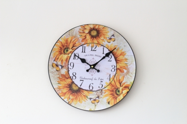 nástěnné hodiny retro venkov