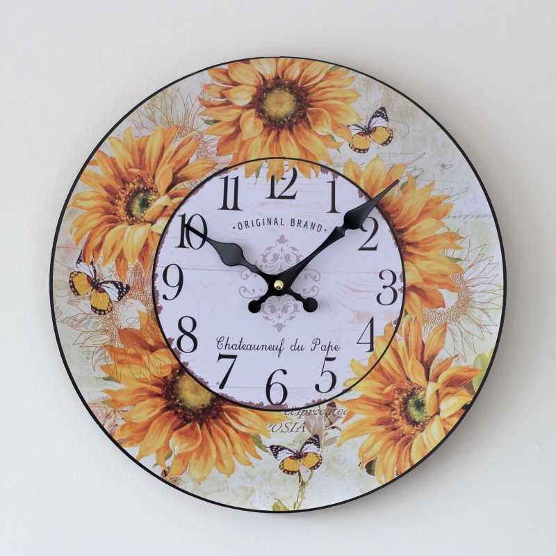 nástěnné hodiny retro venkov