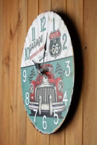 Nástěnné hodiny Route 66 průměr 34cm