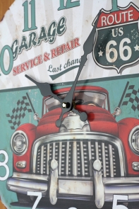 Nástěnné hodiny Route 66 průměr 34cm