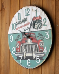 Nástěnné hodiny Route 66 průměr 34cm