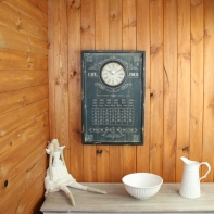 Nástěnné hodiny s kalendářem 40x60cm