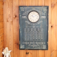 Nástěnné hodiny s kalendářem 40x60cm