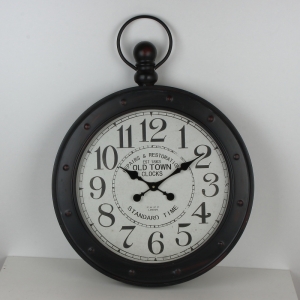 Nástěnné hodiny s úchytem OLD TOWN 60cm