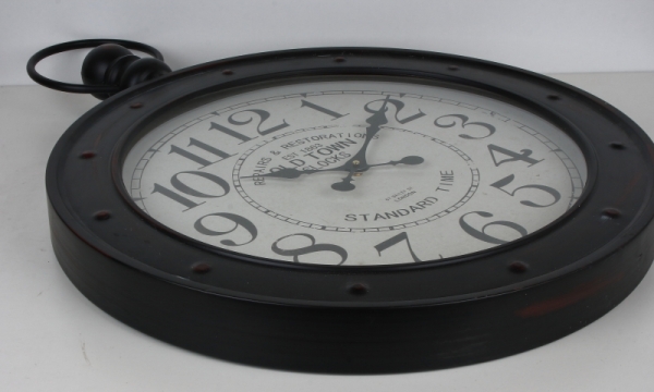 Nástěnné hodiny s úchytem OLD TOWN 60cm