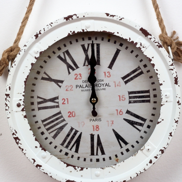 Nástěnné hodiny VINTAGE s provazem 27,5cm