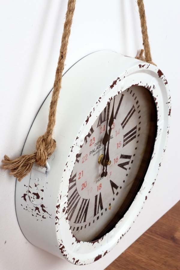 Nástěnné hodiny VINTAGE s provazem 27,5cm