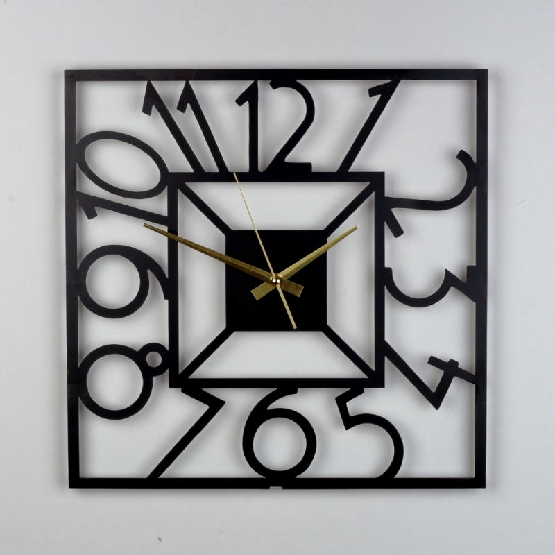 Nástěnné kovové hodiny 40cm