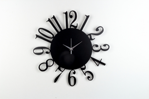 Nástěnné kovové hodiny bez rámu 40cm