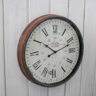 Nástěnné kovové hodiny PARIS METRO STATION 50cm