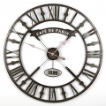 Nástěnné kovové XXL hodiny Café de Paris 73 cm