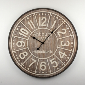 Nástěnné kulaté vintage hodiny Antiquite de Paris 80cm