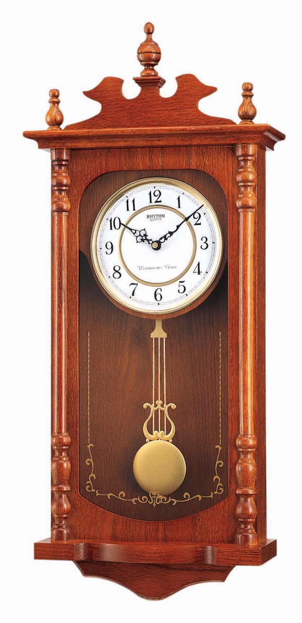 Nástěnné kyvadlové hodiny pendlovky 32,5 x 75 x 12,2 cm