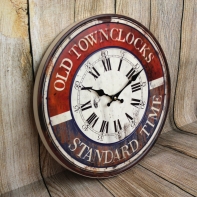 Nástěnné retro hodiny OLD TOWN 40cm