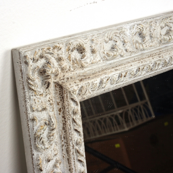 Nástěnné zrcadlo s patinou 61x61cm