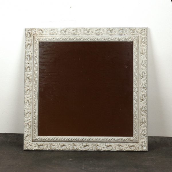 Nástěnné zrcadlo s patinou 61x61cm