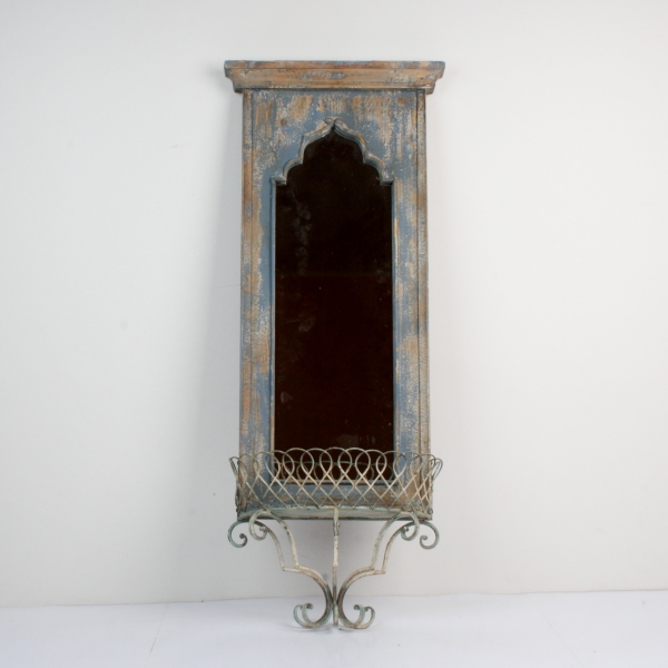 Nástěnné zrcadlo se zábradlím 42x16x105cm