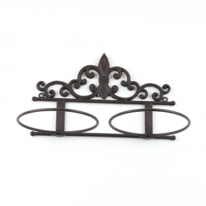 Nástěnný držák a misky pro psa 35x19x20cm komplet