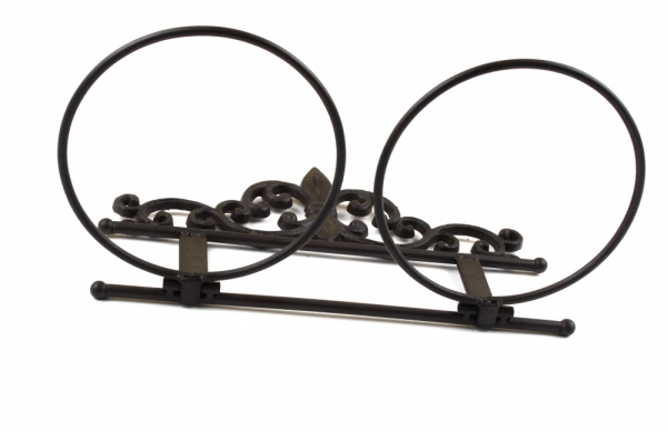 Nástěnný držák a misky pro psa 35x19x20cm komplet