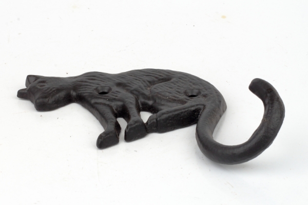 Nástěnný háček kočka 18x11cm