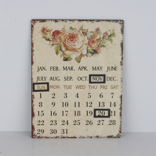 Nástěnný kalendář s magnety růže 25x33cm