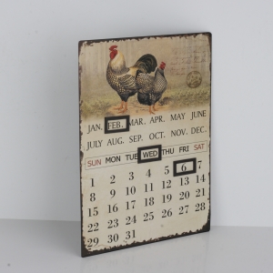 Nástěnný kalendář s magnety slepice 25x33cm