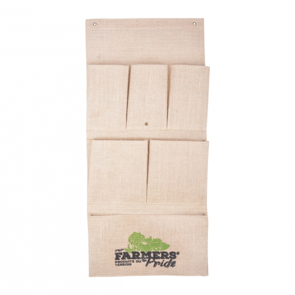 Nástěnný organizér 30,5 x 3,5 x 69 cm juta