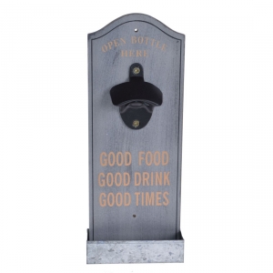 Nástěnný otvírák na pivo 30cm