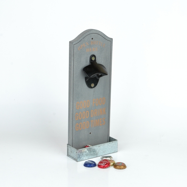 Nástěnný otvírák na pivo 30cm