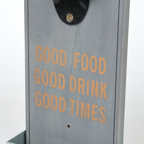 Nástěnný otvírák na pivo 30cm