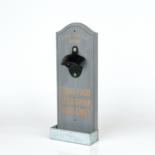 Nástěnný otvírák na pivo 30cm