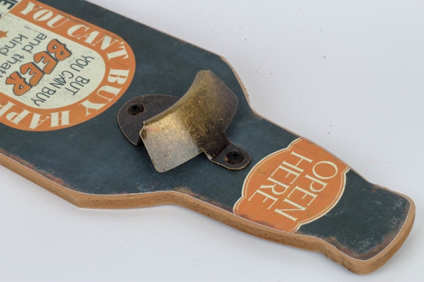 Nástěnný otvírák na pivo 36cm