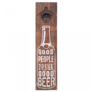 Nástěnný otvírák na pivo GOOD PEOPLE DRINK GOOD BEER 40cm